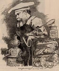 Sarjakuva Frederick Settle Barffista) Punch