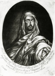Hänen ylhäisyytensä Hamet Ben Hamet Ben Haddu Otter, julkaissut John Lloyd, 1682 (mezzotint) tekijältä Edward Luttrell