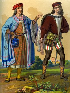 Englantilainen hoviherra 1450 ja englantilainen herrasmies 1500 1849.