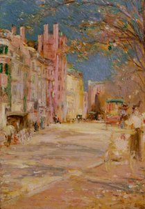 Katunäkymä Bostonissa (Boston Common) tekijältä Edward Mitchell Bannister
