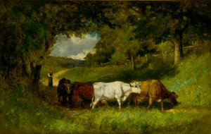 Lehmien ajaminen kotiin tekijältä Edward Mitchell Bannister
