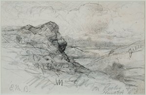 Newport, Rhode Island (#13B) c. 1880-luku (grafiitti paperille) tekijältä Edward Mitchell Bannister