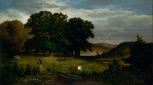 Oak Trees, 1876. tekijältä Edward Mitchell Bannister
