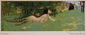 Lucertola (puoliksi naaras, puoliksi vihreä lisko), 1908