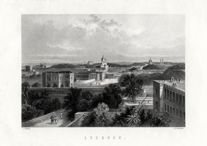 Lucknow, Uttar Pradeshin osavaltion pääkaupunki Intiassa 1800-luvulla