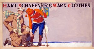 Mainos Hart, Schaffner & Marx Clothesille, pub. 1900