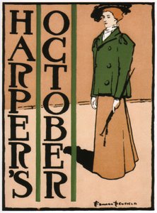 Harpers lokakuu, 1895 tekijältä Edward Penfield