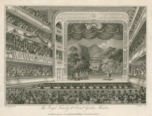 Kuninkaallinen perhe Covent Garden Theatressa Lontoossa tekijältä Edward Pugh