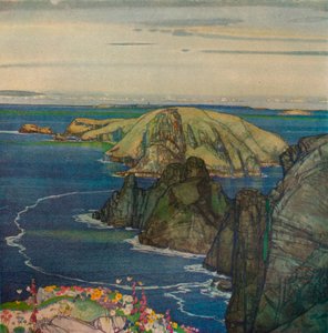 Brecqhoun saari, Off Sark, vuodelta 1921 tekijältä Edward Reginald Frampton