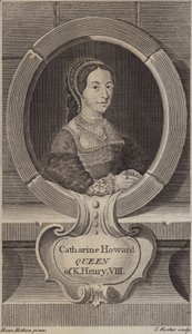 Catherine Howard, kuningas Henry VIII:n viides vaimo (kaiverrus)