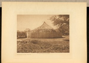 Ceremonial House - Wichita tekijältä Edward S. Curtis