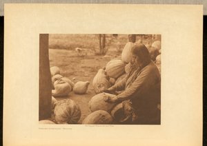 Kürbisse schälen - Wichita tekijältä Edward S. Curtis