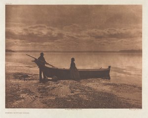 Portfolio IX, levy 312: Ilta Puget Soundissa tekijältä Edward S. Curtis