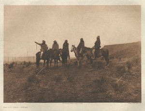 Salkku I, levy 19: Kadonnut polku-Apache tekijältä Edward S. Curtis