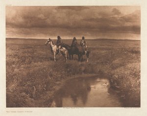 Portfolio VI, levy 209: Kolme päällikköä - Piegan tekijältä Edward S. Curtis