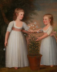 Davis-lapset Eliza Cheever Davis ja John Derby Davis, 1795.