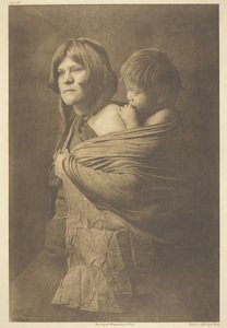 Hopi-äiti, 1921. tekijältä Edward Sheriff Curtis