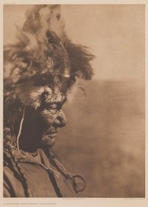 Lääketiede päähine Blackfoot tekijältä Edward Sheriff Curtis