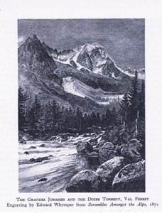 The Grand Jorasses and the Doire Torrent, Val Ferrett, brittiläisestä seikkailukirjasta, jonka on julkaissut Collins, 1947.