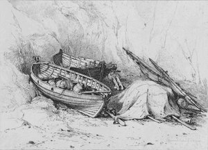 Rannalla Cromerissa, vuodelta 1828. tekijältä Edward William Cooke