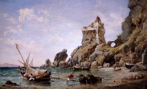 Salerno, Italia, 1849. tekijältä Edward William Cooke