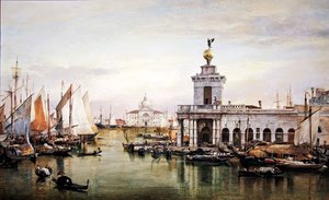 Venetsia (öljy kankaalle) tekijältä Edward William Cooke