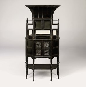 Ebonised Cabinet, noin 1873 tekijältä Edward William Godwin