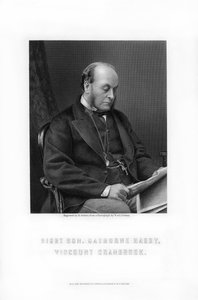 Gathorne Gathorne-Hardy, Cranbrookin ensimmäinen jaarli, englantilainen poliitikko, 1881.