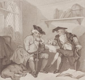 College Scene, or a Fruitless Attempt on the Purse of..., [1. elokuuta 1787], julkaistu uudelleen 1. heinäkuuta 1802.