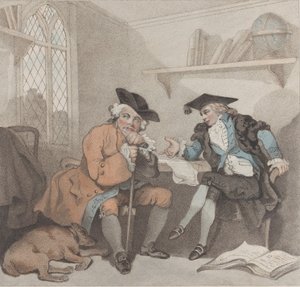 Yliopistokohtaus tai hedelmätön yritys vanhojen neliövarpaiden kukkarolla, 1. elokuuta 1787.
