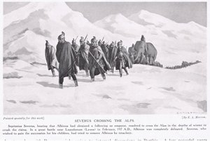 Severus ylittää Alpit tekijältä Edwin A. Morrow