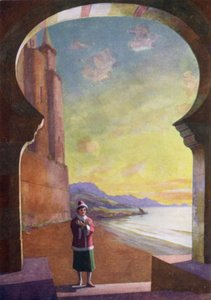 Auringonlaskun aikaan hän astui palatsiin tekijältä Edwin Arthur Norbury