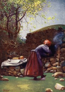 Korsika: leivinuuni, Aleria (väri litho)