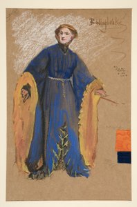 Bolingbroke, pukuluonnos kuningas Richard II:lle tekijältä Edwin Austin Abbey