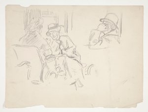 Kahvila kohtaus tekijältä Edwin Austin Abbey