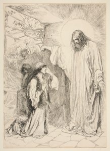 Kristus ja Maria Magdaleena tekijältä Edwin Austin Abbey
