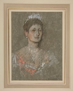 Edward VII:n kruunaus muotokuva: Battenbergin prinsessa Louise tekijältä Edwin Austin Abbey