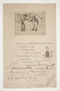 Etsaus E.A. Abbey: Sukulaiset - (kuva ranskalaiseen säkeeseen) tekijältä Edwin Austin Abbey