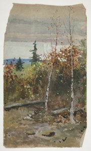 Syksyinen maisema tekijältä Edwin Austin Abbey