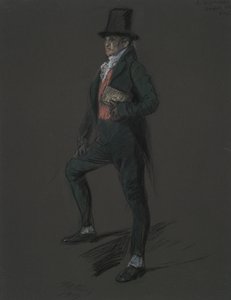 Kuvatutkimus tohtori Casper Wistalin hahmolle in tekijältä Edwin Austin Abbey