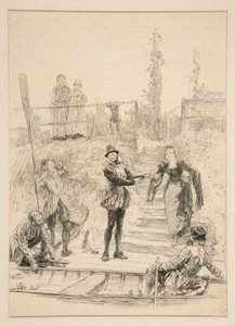 Kuvitus varten tekijältä Edwin Austin Abbey