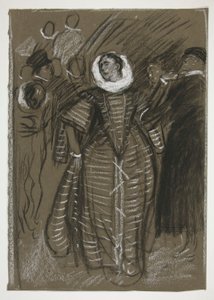 Katharina, näytös I, kohtaus I, äijän kesyttäminen tekijältä Edwin Austin Abbey