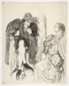 Kuningas Ludvig XI – näytös III, kohtaus III, kuningas Henrik VI (osa III) tekijältä Edwin Austin Abbey