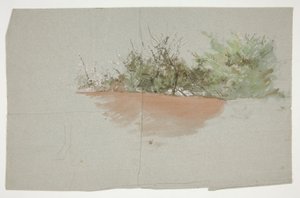 Maisema puiden kanssa tekijältä Edwin Austin Abbey