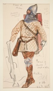 Man of Arms, pukupiirros Henry Irvingille tekijältä Edwin Austin Abbey