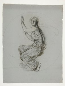 Medallion-tutkimus seinämaalausta varten Harrisburgin osavaltion pääkaupunkirakennuksessa Pennsylvaniassa, 1902-1911 (valmistaja John Singer Sargent) tekijältä Edwin Austin Abbey