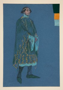 Sekalaista tutkimusta, pukupiirros Henry Irvingille tekijältä Edwin Austin Abbey