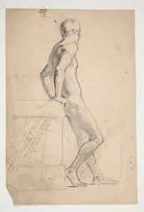 Alaston mieshahmon tutkimus, elämänluokka tekijältä Edwin Austin Abbey