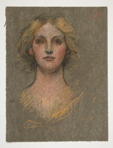 Nuoren naisen muotokuva tekijältä Edwin Austin Abbey