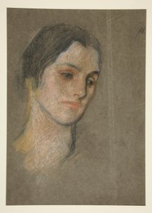 Tuntemattoman naisen muotokuva tekijältä Edwin Austin Abbey